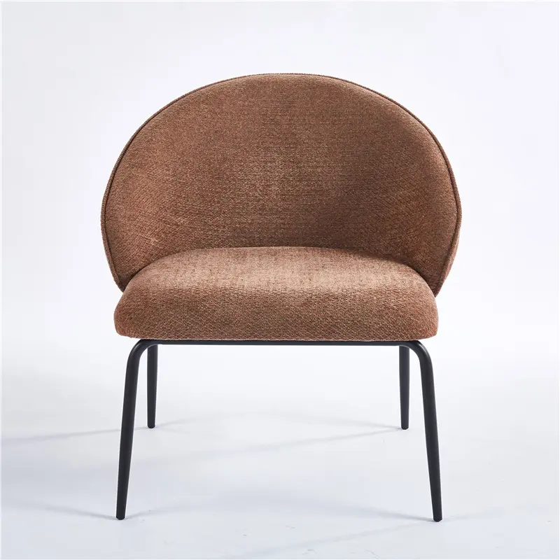 Barbara Lounge Chair Upholstered Seat with KD Metal Frame. (2)