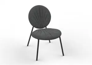Cleo Lounge Chair Modern Industrial Upholstered Chairs Suitable For Home, Bistro Coffee Shop