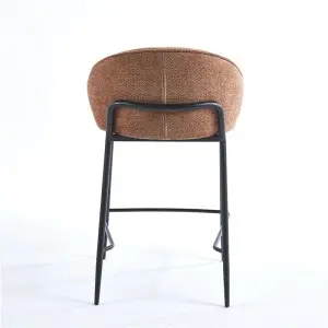 Barbara Counter Chair Upholstered Seat with Metal Frame.