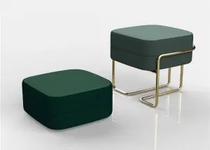 Algar Cube Stool Modern Rectangle Cube Seat