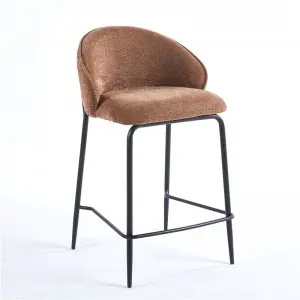 Barbara Counter Chair Upholstered Seat with Metal Frame.
