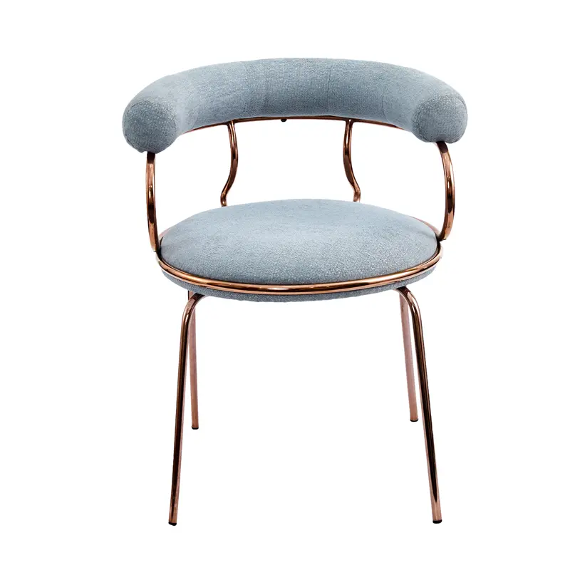 Mimi Dining Chair Upholstered Seat with Metal Frame. (1)