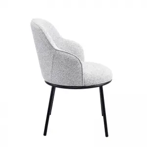 Orlan Dining Chair Upholstered Seat with Metal Frame.