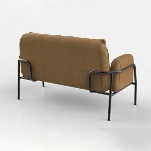 Koch Sofa Set in PU Leather Upholstered Seating in Set