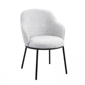 Orlan Dining Chair Upholstered Seat with Metal Frame.