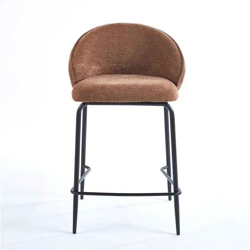 Barbara Counter Chair Upholstered Seat with Metal Frame. (2)