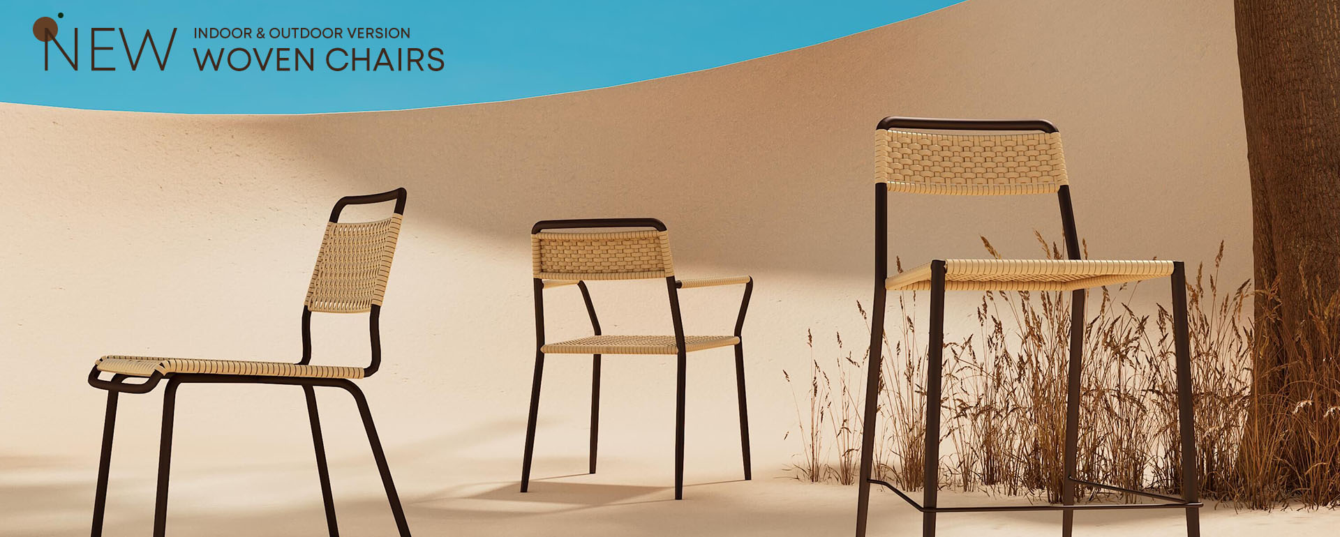 INDOOR & OUTDOOR VERSION WOVEN CHAIRS